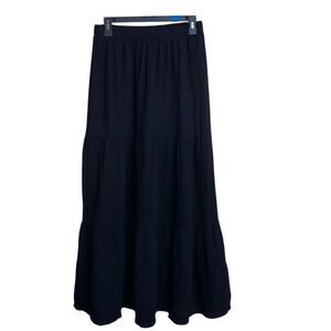 LAmade maxi tiered whimsy goth skirt large